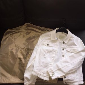 Burberry white jean jacket